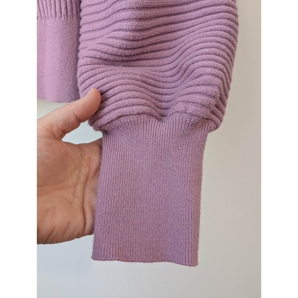 Varley Reid Ribbed Half Zip Sweater In Pink - Picture 2 of 6
